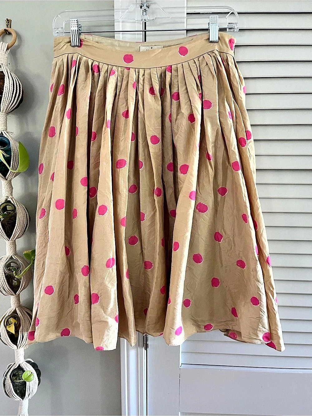 kate spade Melody Polka Dot Silk Skirt